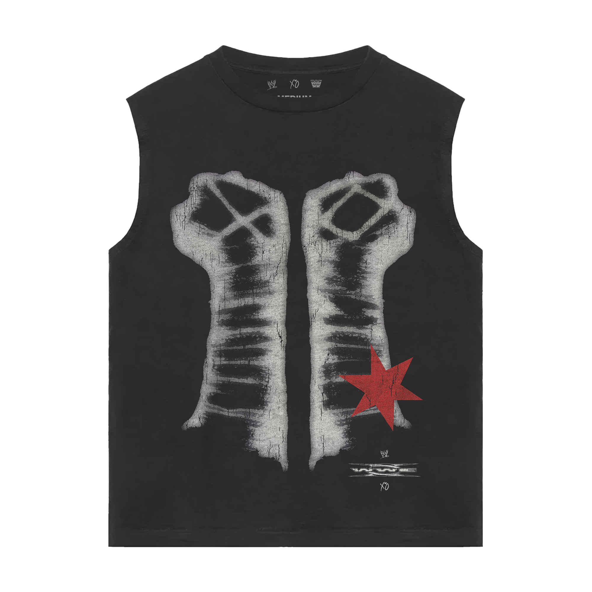 WWE X XO CM PUNK cutoff tee